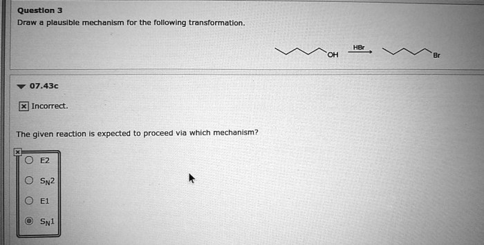 Draw a plausible mechanism for the following transformation