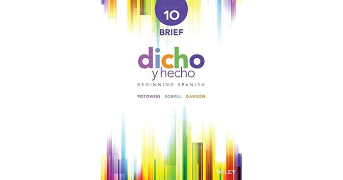 Dicho y hecho 11th edition pdf