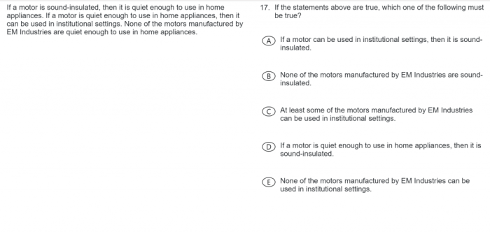 Lsat must be true questions