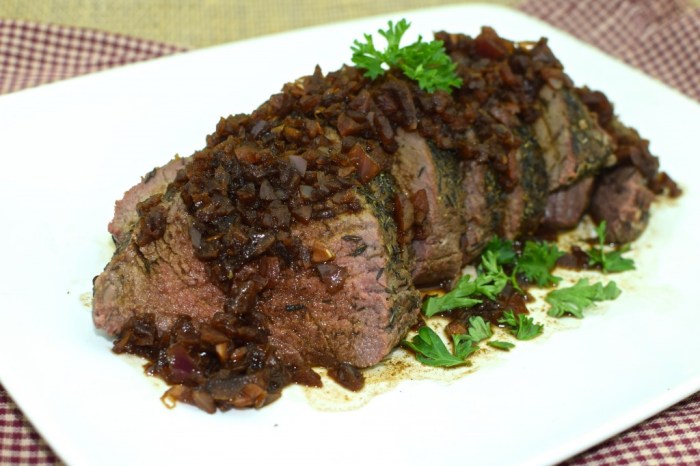 Tenderloin marsala beef