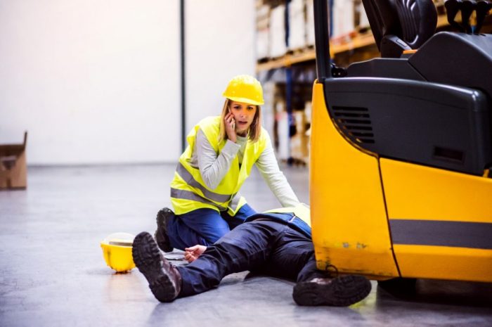 Struck by injuries are produced by forcible