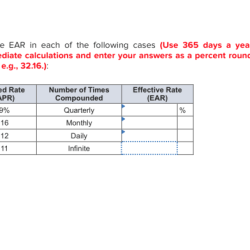 Find the ear in each of the following cases.